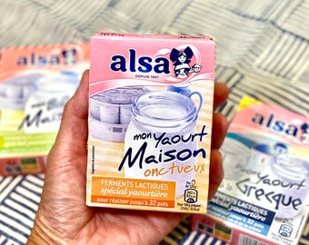 Creamy dense yogurt starter with free terracotta ceramic clay jar