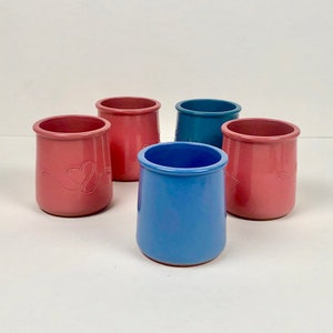 Olla de barro de terracota para hacer yogur, popurrí, joyero o jardinera, juego de 5