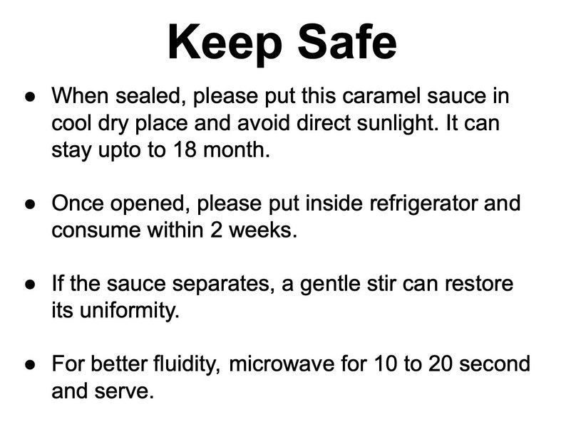 Digital Download of Recipe - Homemade Caramel Sauce of Sea Salt