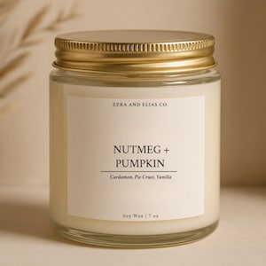 Fall Candle / Pure Soy / Autumn Candle / Fall Decor / Container Candle//Glass jar candle // 7 oz. Candle/ 4oz. Candle/Hand Poured