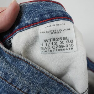 VTG Wrangler Twenty X Blue Straight Leg Low Rise Jeans Medium Wash Denim 30x34 image 12
