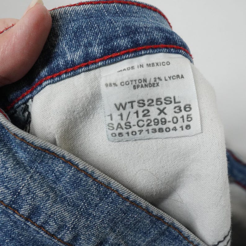VTG Wrangler Twenty X Blue Straight Leg Low Rise Jeans Medium Wash Denim 30x34 image 12