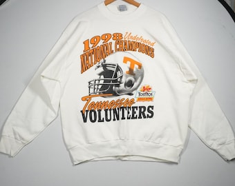 Vintage 1998 Tennessee Volunteers National Champions Sweatshirt XL White NCAA