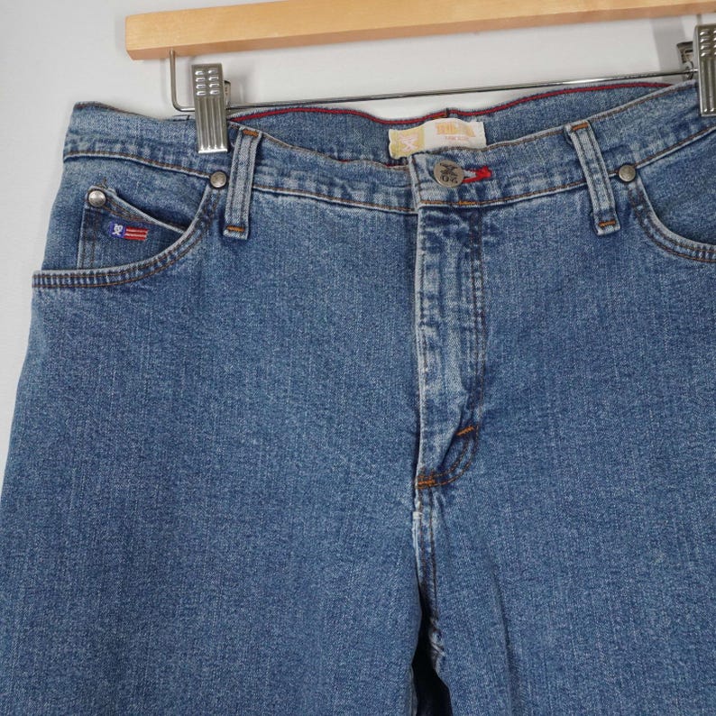 VTG Wrangler Twenty X Blue Straight Leg Low Rise Jeans Medium Wash Denim 30x34 image 2
