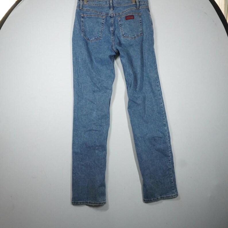 VTG Wrangler Twenty X Blue Straight Leg Low Rise Jeans Medium Wash Denim 30x34 image 4