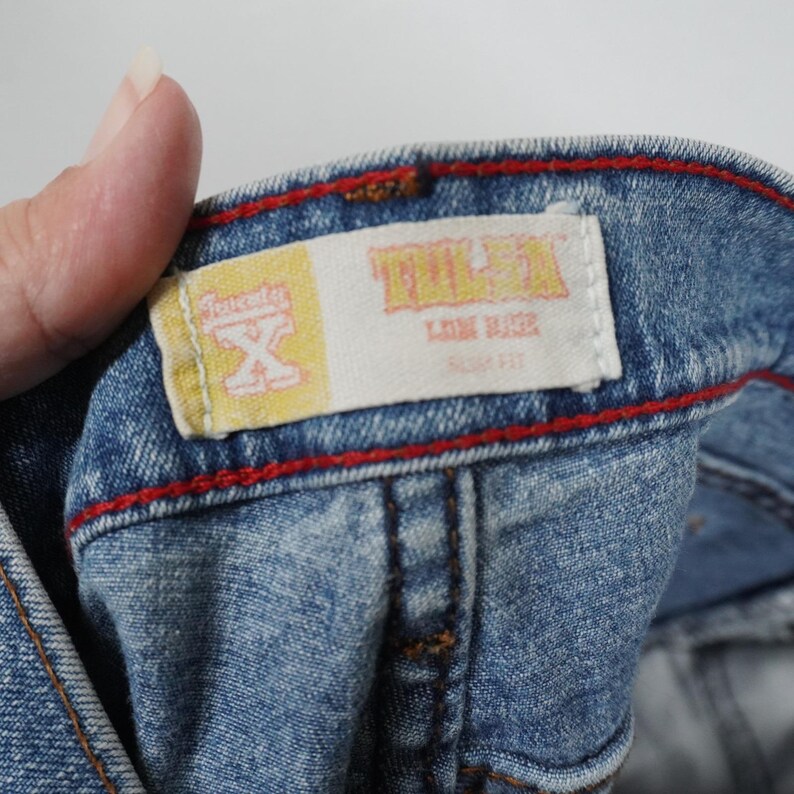 VTG Wrangler Twenty X Blue Straight Leg Low Rise Jeans Medium Wash Denim 30x34 image 11