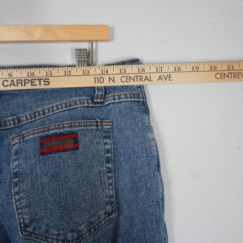 VTG Wrangler Twenty X Blue Straight Leg Low Rise Jeans Medium Wash Denim 30x34 image 7