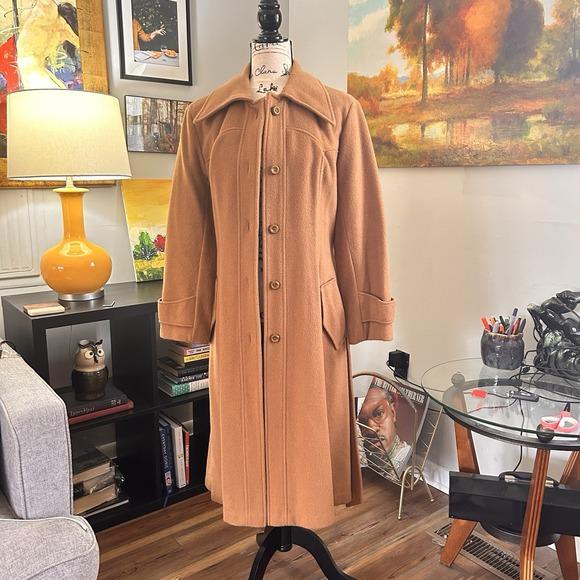 【60s】Euro Vintage Cotton Belted Coat 46 1960s Black Vintage Trench Coat, Travelcoats by Naman