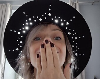 Starlight Black Hat with Star Cutouts il_fullxfull.6532947548_jfa1.jpg main image 3