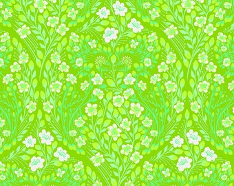 OOP Tula Pink Monkey Wrench Lime & Yellow 1/2 Yard