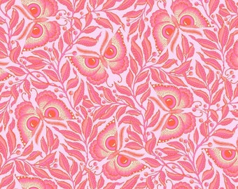 OOP Tula Pink Pinkerville Butterflies Pink 1/2 Yard