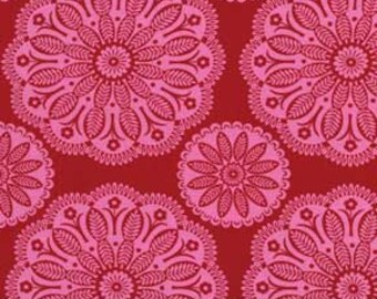 Pink Fushia Medallion Fabric 6 Yards