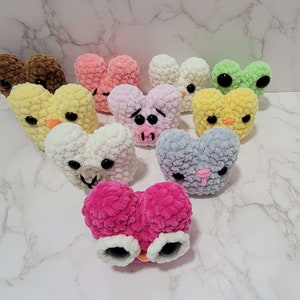 Häkelanleitung 9 Tierkopf Friends Market Prep No Sew