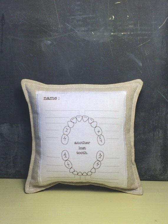Tooth Fairy Pillow Personalized Boys Or Girls Tooth Pillow Etsy