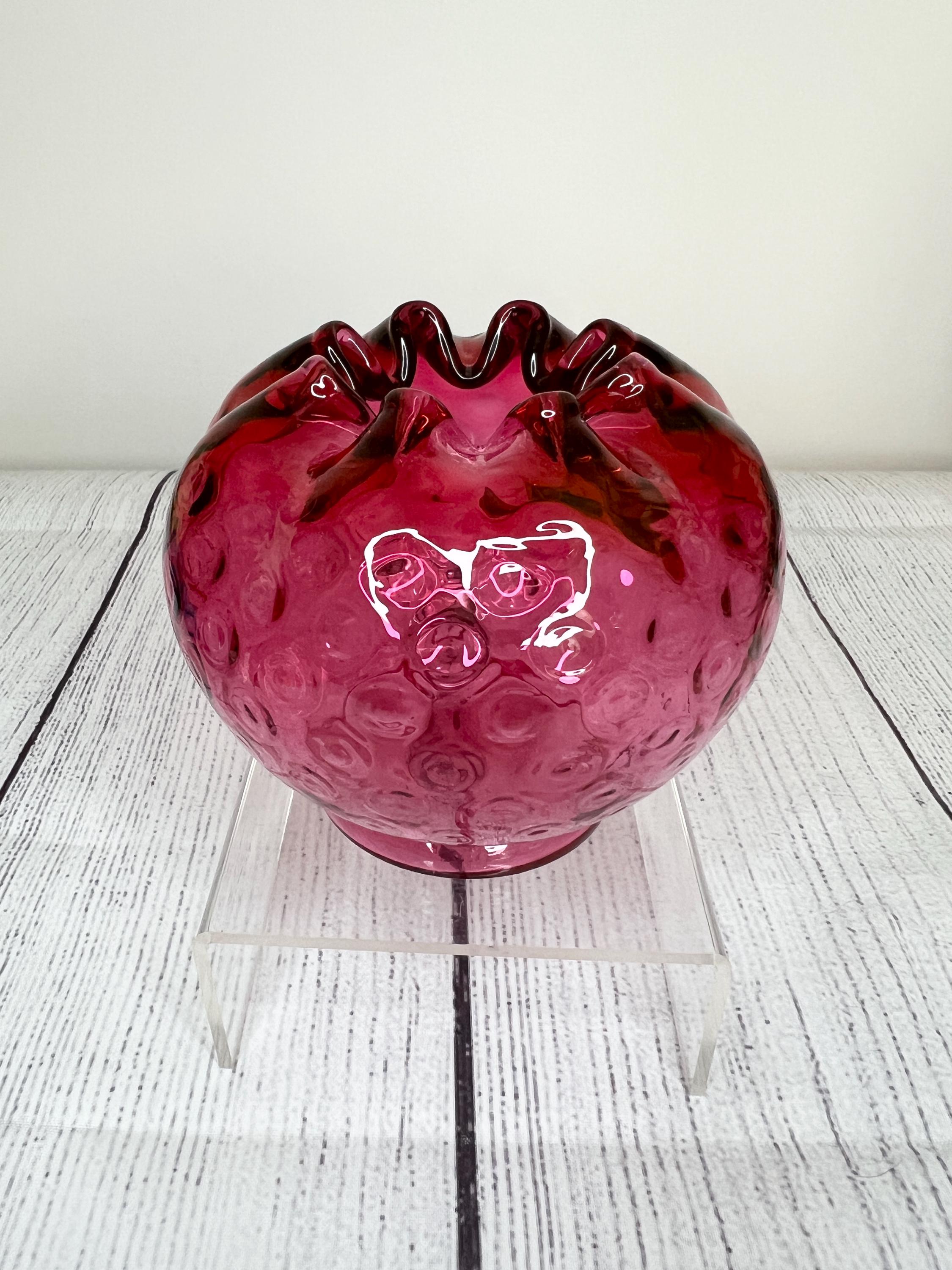 Fenton Pink Coin Dot - Etsy