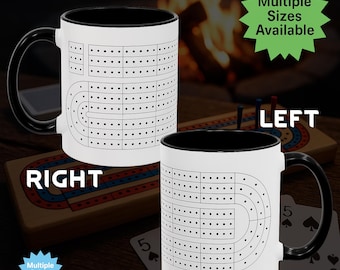 Caneca de café com tabuleiro de críquete - Copo de cerâmica de 11 oz para noite de jogos - Presente de críquete para jogadores - Caneca exclusiva com tabuleiro de críquete - Presente para amantes de jogos de cartas