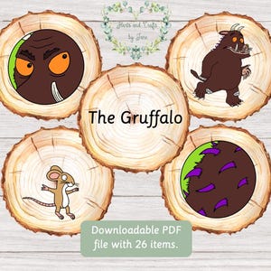 The Gruffalo Flash Cards The Gruffalo Story Stones The Gruffalo Story Spoons Storytelling Cards Montessori
