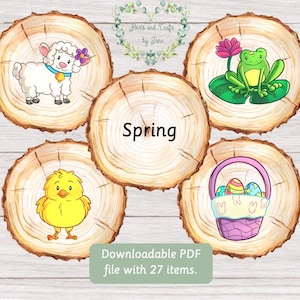 Cartes flash de printemps Cartes flash saisons