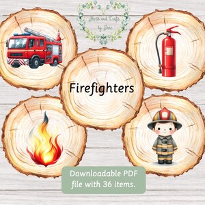 Brandweerkaarten Flash Cards Hulpdiensten Mensen die ons helpen Flash Cards Community Helpers Flash Cards