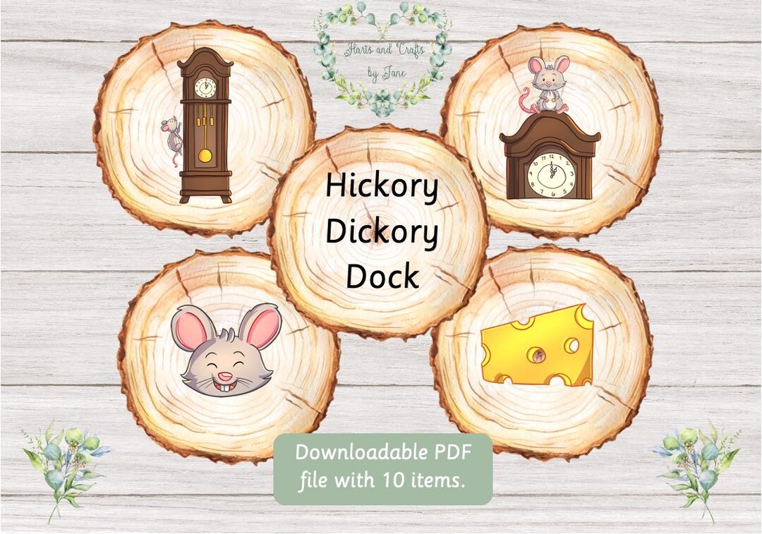 Hickory Dickory Dock Nursery Rhyme Nursery Rhymes Busy Book Digital ...