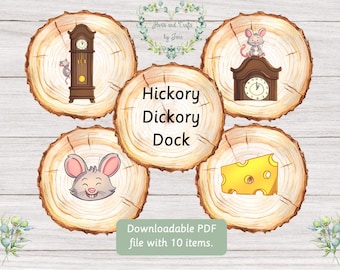 Hickory Dickory Dock Nursery Rhyme Nursery Rhymes Busy Book Digital Download