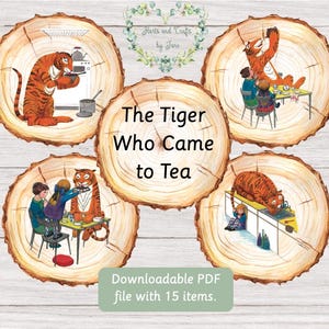 Der Tiger, der zum Tee kam Karteikarten Der Tiger, der zum Tee kam GeschichtensackDer Tiger, der zum Tee kam Geschichtenerzählen