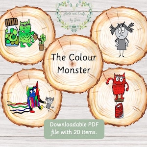 Das Farbmonster Flash Cards Das Farbmonster Flash Cards Das Farbmonster Story-Löffel Das Farbmonster Story-Löffel Storytelling