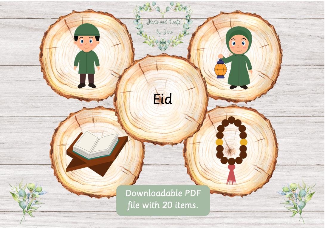 Eid Flash Cards: Ramadan Arabic Learning (PDF Download)
