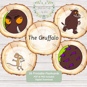 Der Grüffelo – Erzählkarten zur Geschichte – Montessori-Lernmaterialien – PDF- und PNG-Download