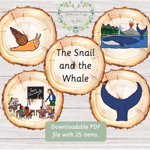The Snail and the Whale Story The Snail and the Whale Story Lepels The Snail and the Whale Story Stones The Snail and the Whale Flash Cards