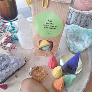 XxL Incense Cones with Incense Bowl Summer Season Incense Balls in Gift Packaging