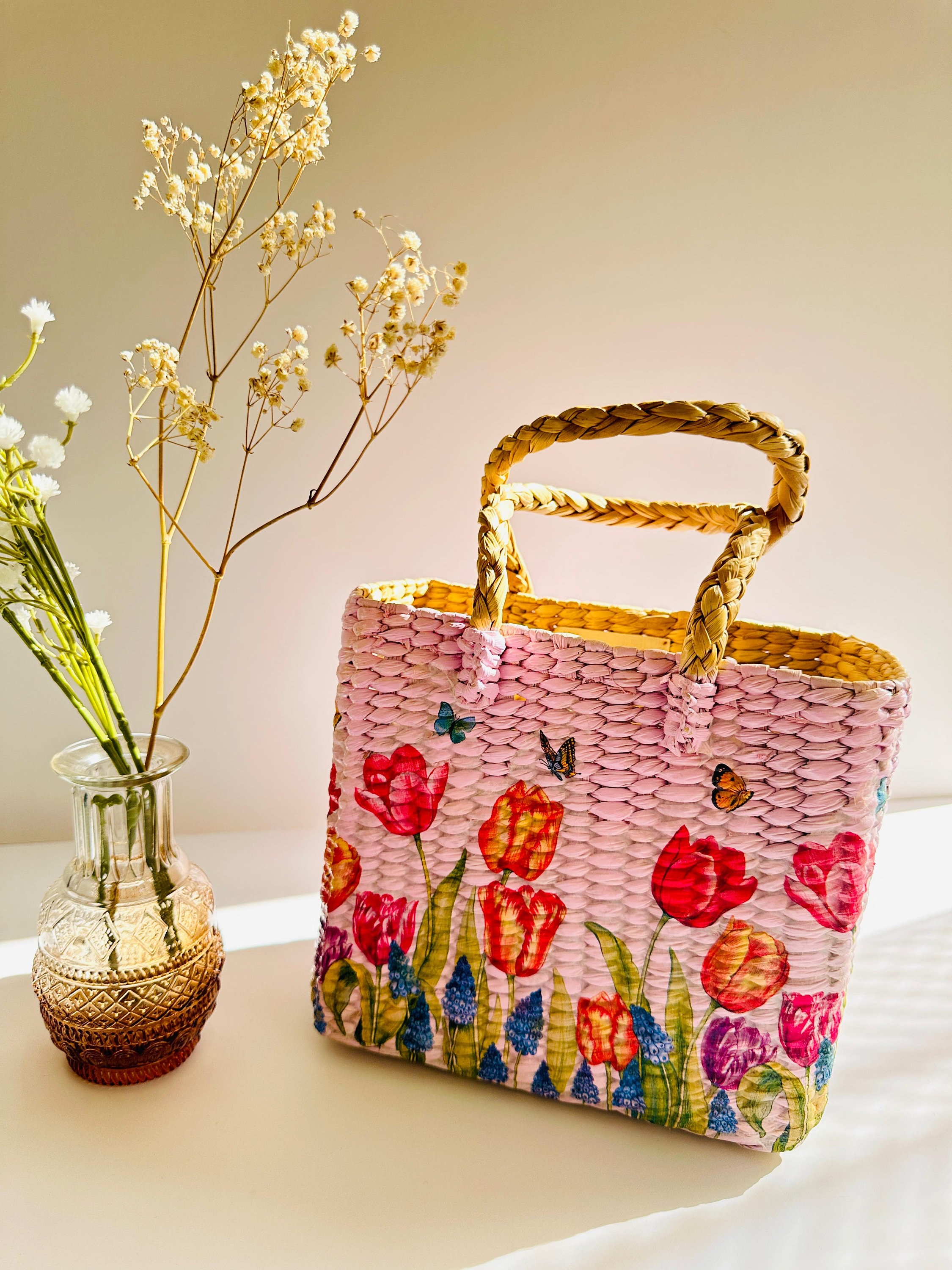 Vintage Small Straw Bags Ulisty Women Small Faux Straw Bag Mini