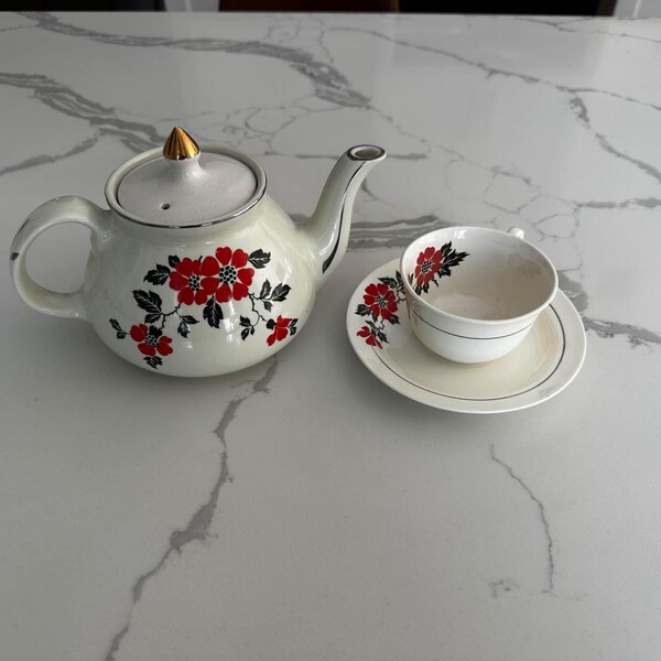 Hall China Red Poppy Etsy