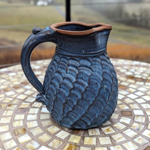 Half Gallon Pitcher Woven in Slate Blue - Made to Order