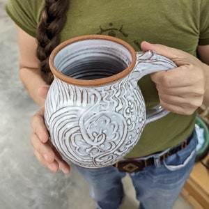 Huge Rooted Monster Mug in Shale - Made to Order