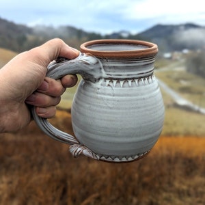 Huge Peaked Monster Mug in Shale Made to Order image 1