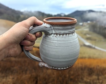 Huge Peaked Monster Mug in Shale - Made to Order