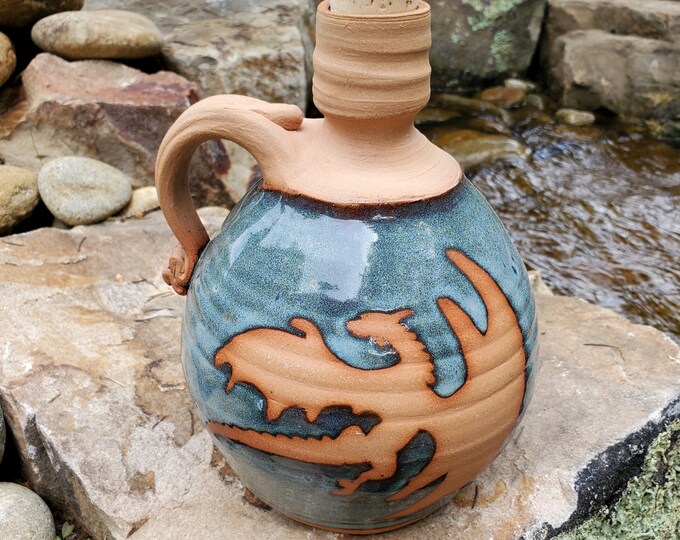 Corked Dragon Decanter in Stock and Ready to Ship Etsy