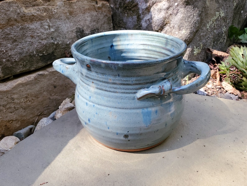 Utensil Holder in Slate Blue Made to Order image 2