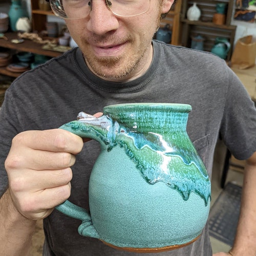 Énorme tasse Monster en turquoise Falls-réalisé sur commande