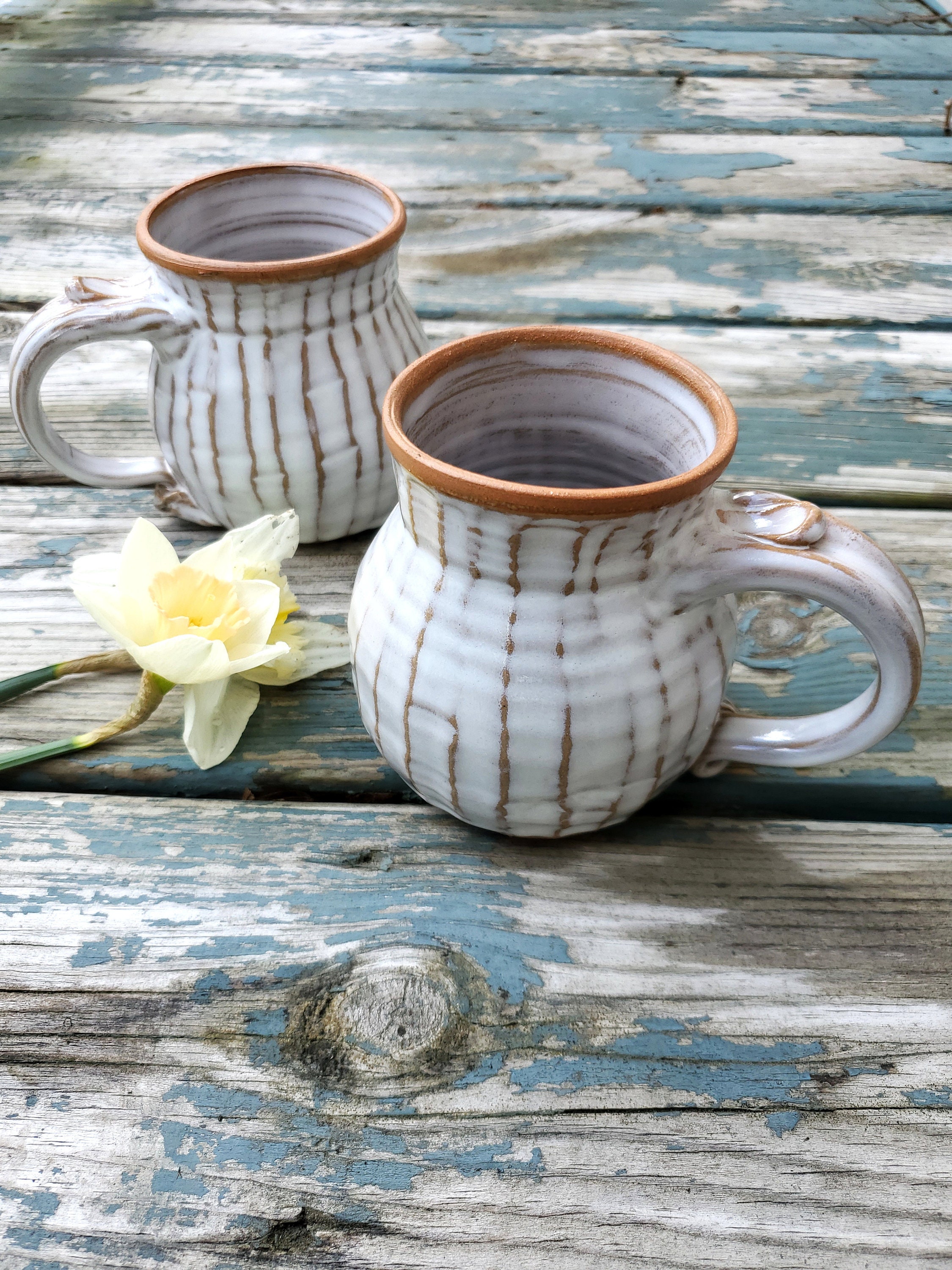 Geriffelte Tasse in Shale - Made to Order
