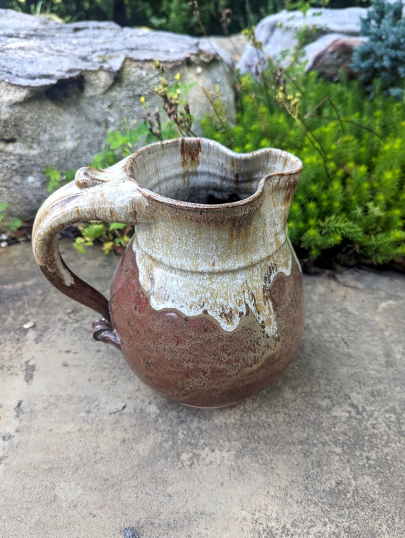 Water or Ice Tea Pitcher large handmade pottery for coffee steep