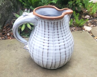 Half Gallon Pitcher Ridged in Shale - Made to Order