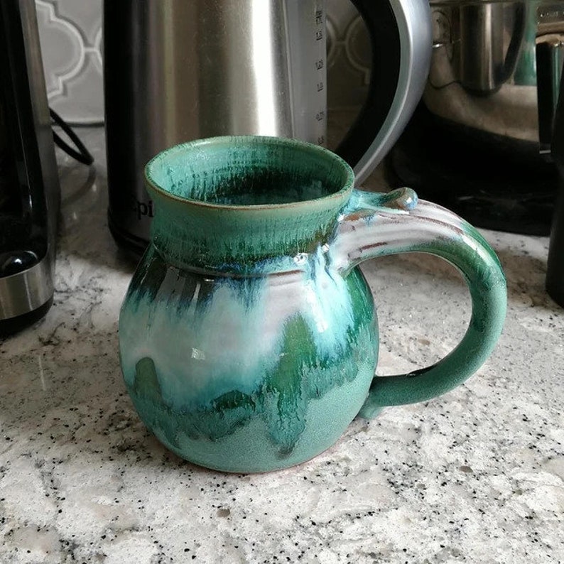 Huge Monster Mug in Turquoise Falls Made to Order image 2