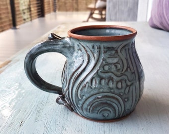 Rooted Mug in Slate Blue - Made to Order