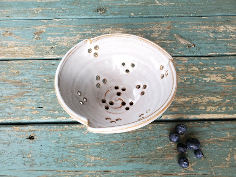 Berry Bowl Colander in Shale Made to Order Etsy