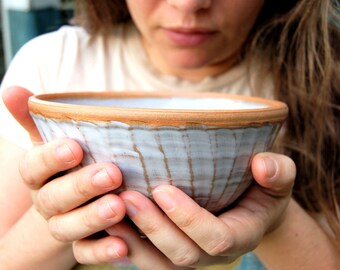 Ridged Soup Bowl in Shale - Made to Order