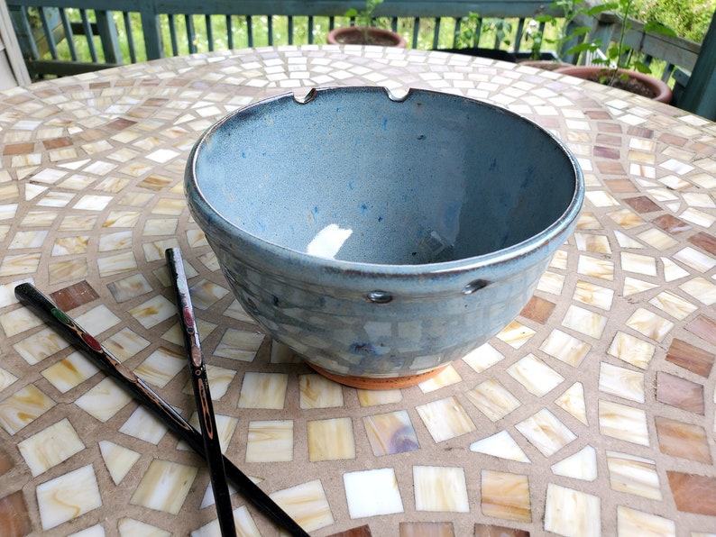 Noodle Bowl or Ramen Bowl in Slate Blue  Made to Order image 2