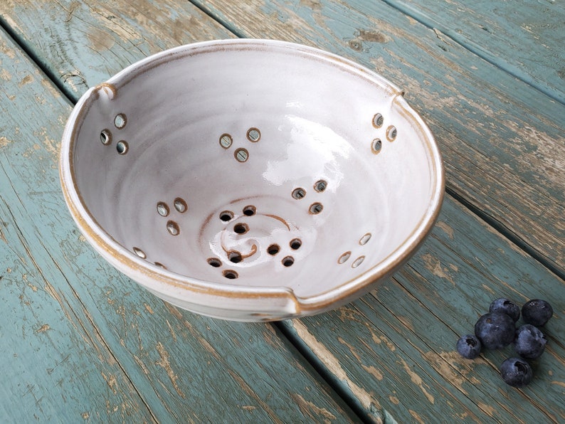 Berry Bowl Colander in Shale Made to Order Etsy