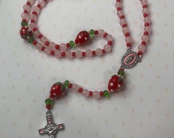 Strawberry Rosary | Prayer Beads